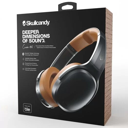 Наушники Skullcandy CRUSHER WIRELESS OVER-EAR W/ANC черно-охровые артикул 256080Si-1 фото 4