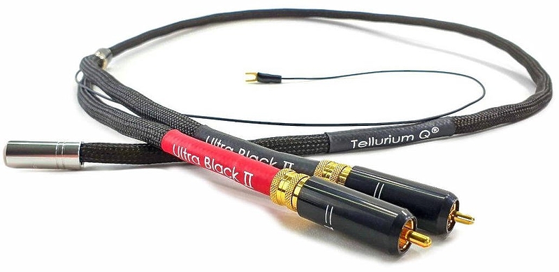 Кабель межблочный аудио Tellurium Q Ultra Black II Phono DIN to RCA, 2.0м артикул 254289Si-1