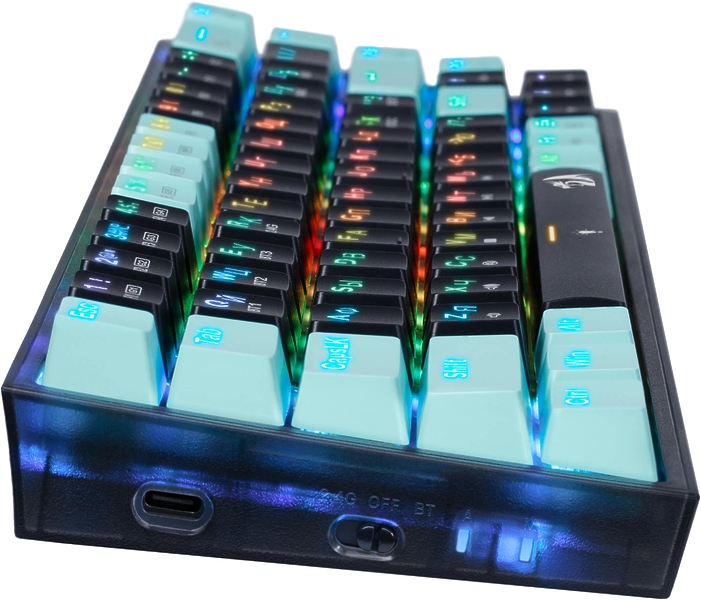 Игровая беспроводная клавиатура Redragon CASTOR PRO черно-красная артикул 324016Si-1 фото 12