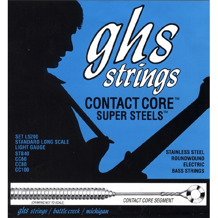Струны для бас-гитары GHS Strings L5200 артикул 312460Si-1
