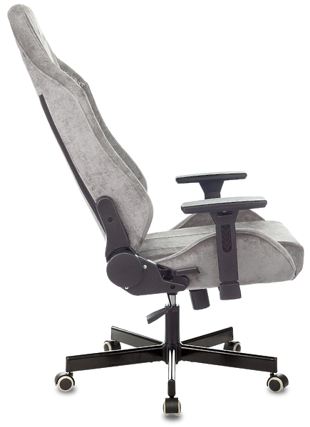Кресло Knight N1 GREY (Game chair Knight N1 Fabric grey Light-19 headrest cross metal) артикул 263338Si-1 фото 6