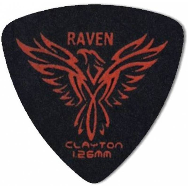 Медиаторы CLAYTON BRT.26/12 - 1.26 mm BLACK RAVEN широкие 12 шт артикул 290674Si-1
