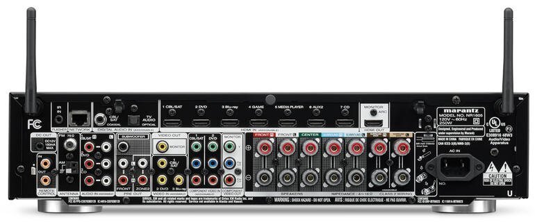 AV ресивер Marantz NR1605 silver/gold артикул 105918Si-1 фото 4