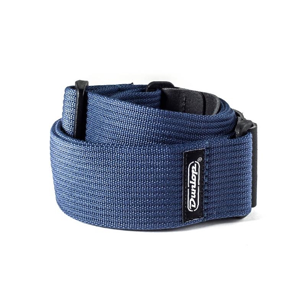 Ремень для гитары Dunlop D2701NV Ribbed Cotton Navy Blue артикул 279655Si-1 фото 3