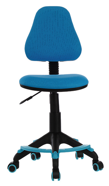 Кресло Бюрократ KD-4-F/TW-55 (Children chair KD-4-F blue TW-55 cross plastic footrest) артикул 263449Si-1 фото 3