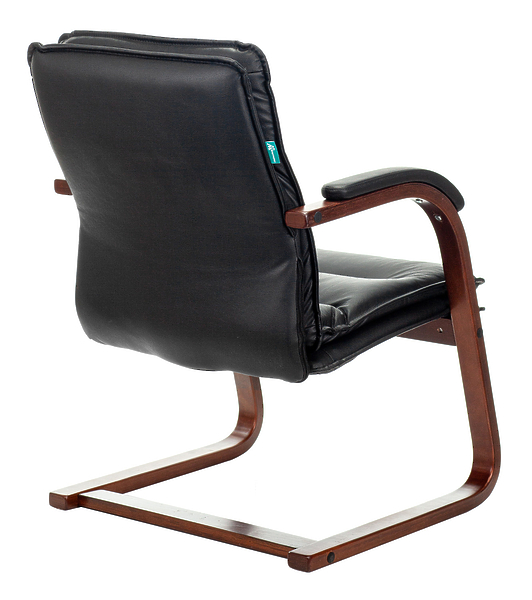 Кресло Бюрократ T-9927WALNUT-AV/BL (Office chair T-9927WALNUT-AV black leather runners wood) артикул 263310Si-1 фото 5