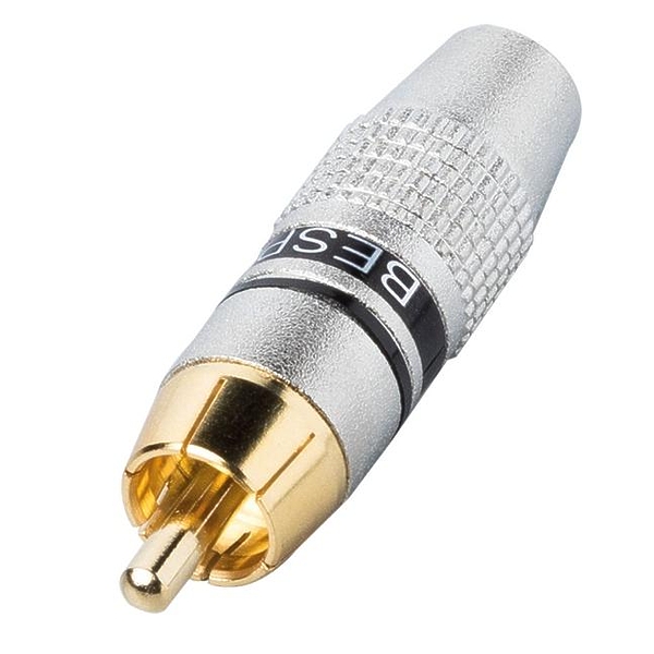 Разъем RCA Bespeco MMRCA Silver/Black артикул 257387Si-1