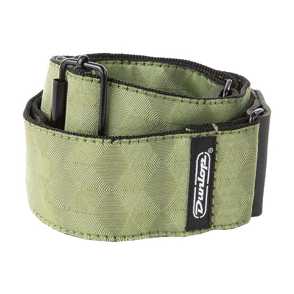 Ремень для гитары Dunlop D6710 Jacquard Hexagon Echo Olive артикул 279671Si-1 фото 3