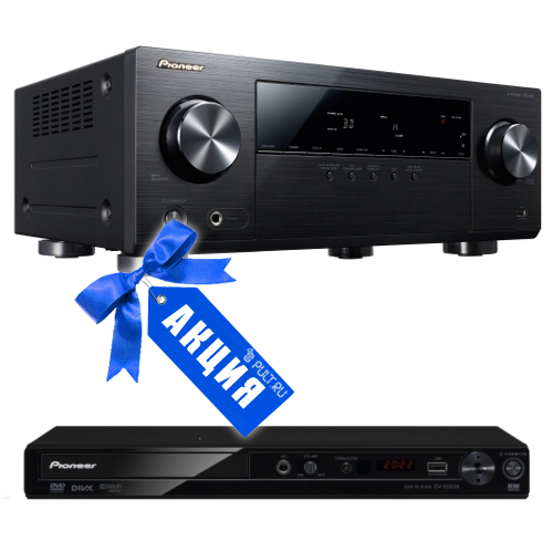 AV ресивер Pioneer VSX-323-K + DV-2022K артикул 102750Si-1