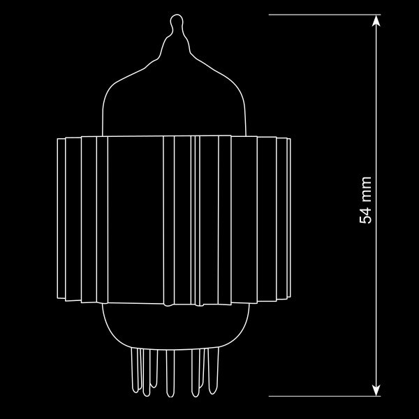 Лампа для усилителя EAT Сool Valve ECC 803 S Selected артикул 148841Si-1 фото 4