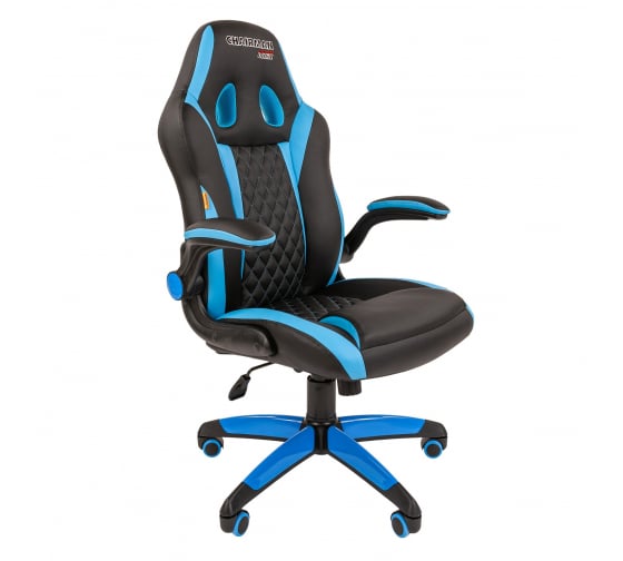 Кресло игровое Chairman game 15 00-07069669 Black/Blue артикул 269946Si-1
