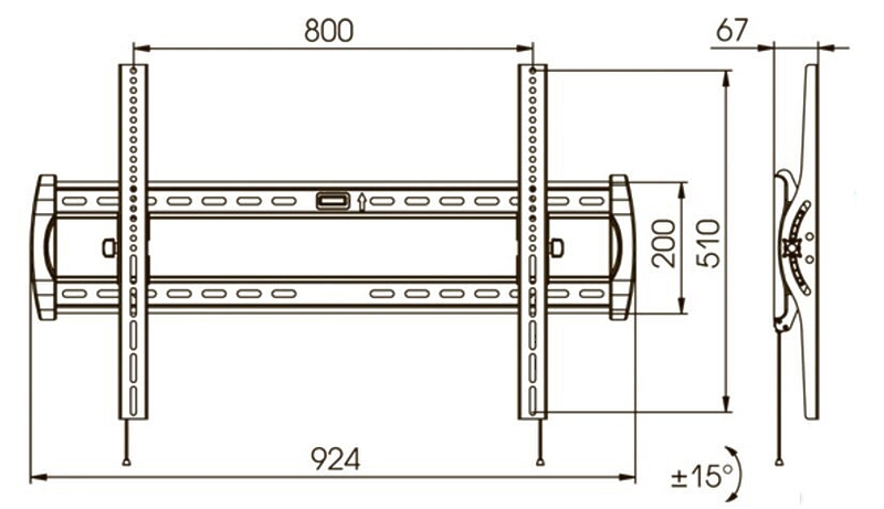 Кронштейн для телевизора Kromax STAR-20 артикул 355406FV-1 фото 5