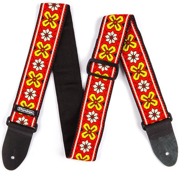 Ремень для гитары Dunlop D6703RD Jacquard Avalon Red артикул 279668Si-1