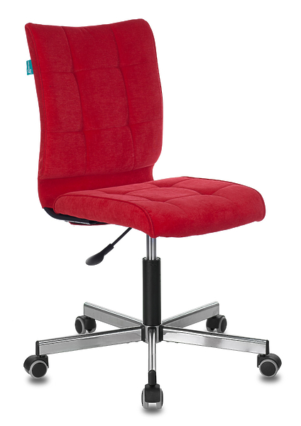 Кресло Бюрократ CH-330M/VELV88 (Office chair CH-330M red Velvet 88 cross metal хром) артикул 263213Si-1