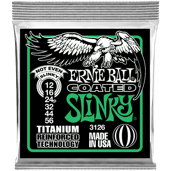 Струны для электрогитары Ernie Ball 3126 Titanium RPS Not Even Slinky артикул 291380Si-1