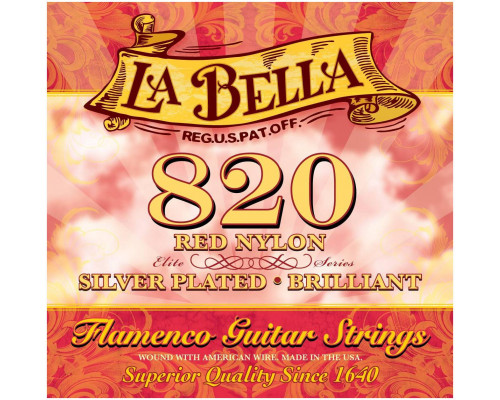 Струны для классической гитары La Bella 820 Flamenco артикул 291057Si-1