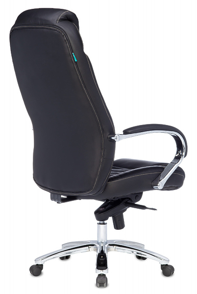 Кресло Бюрократ T-9923SL/BLACK (Office chair T-9923SL black leather cross metal хром) артикул 263366Si-1 фото 6