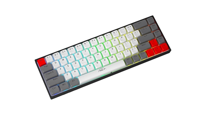 Механическая клавиатура AULA F3068 Gray/White артикул 303028Si-1