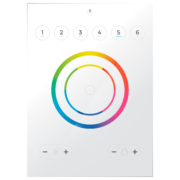 Настенный DMX контроллер Nicolaudie Group STICK-CW4 White артикул 298364Si-1