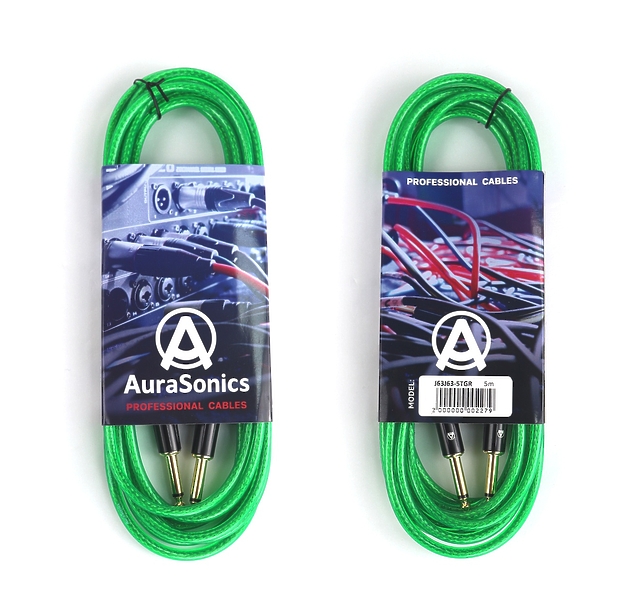 Инструментальный кабель AuraSonics J63J63-5TGR 5m артикул 297644Si-1