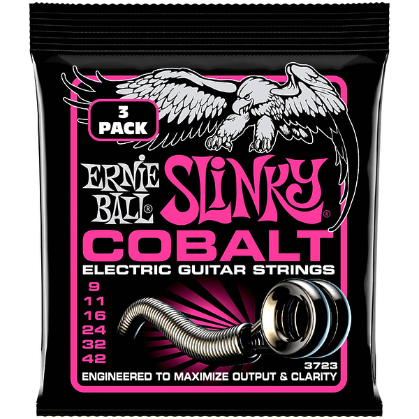 Струны для электрогитары Ernie Ball 3723 Super Slinky Cobalt артикул 291404Si-1