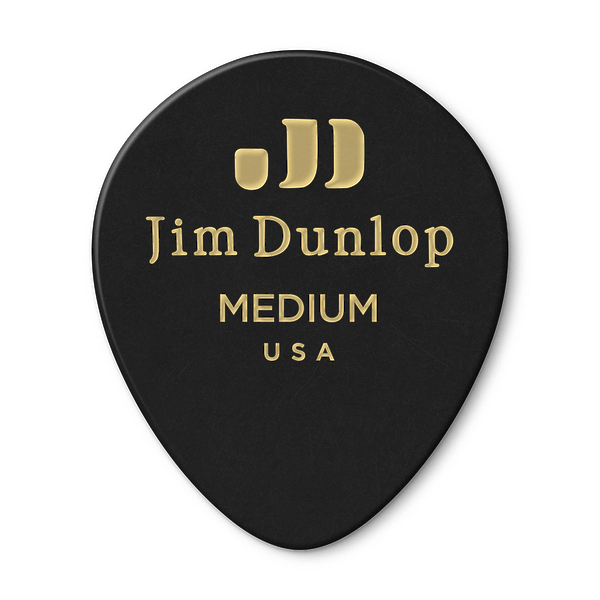 Медиаторы Dunlop 485P03MD Celluloid Black Teardrop Medium (12 шт) артикул 312923Si-1