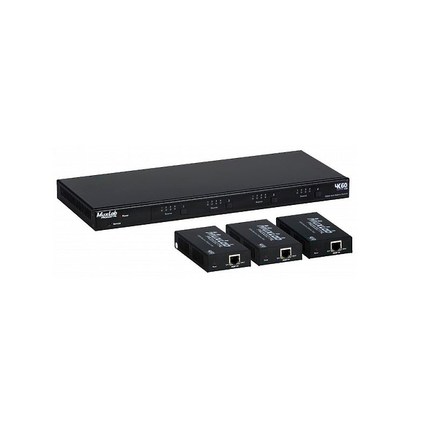 Приемник HDBT / HDMI с PoC, разрешение 4K/60 MuxLab 500412-RX артикул 176607Si-1