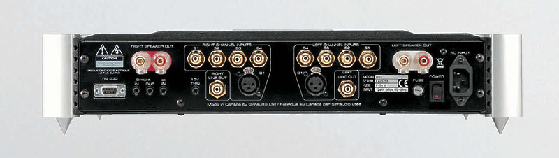 Стереоусилитель SIM Audio 600i 2 TONE (Black/Silver)\Red Display артикул 157315Si-1 фото 4