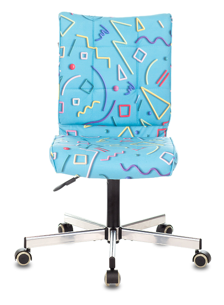 Кресло Бюрократ CH-330M/STICK-BLUE (Office chair CH-330M blue Sticks 06 cross metal хром) артикул 263278Si-1 фото 3