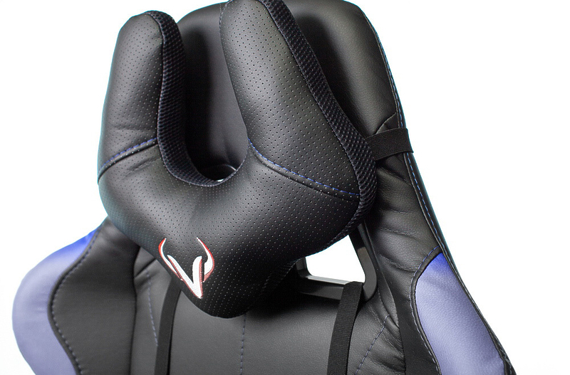 Кресло Zombie VIKING 5 AERO BLUE (Game chair VIKING 5 AERO black/blue eco.leather headrest cross plastic) артикул 263438Si-1 фото 3