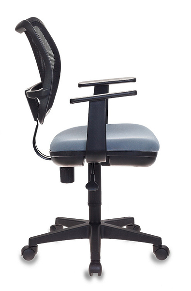 Кресло Бюрократ CH-797AXSN/26-25 (Office chair Ch-797AXSN black seatgrey 26-25 mesh/fabric cross plastic) артикул 263271Si-1 фото 4