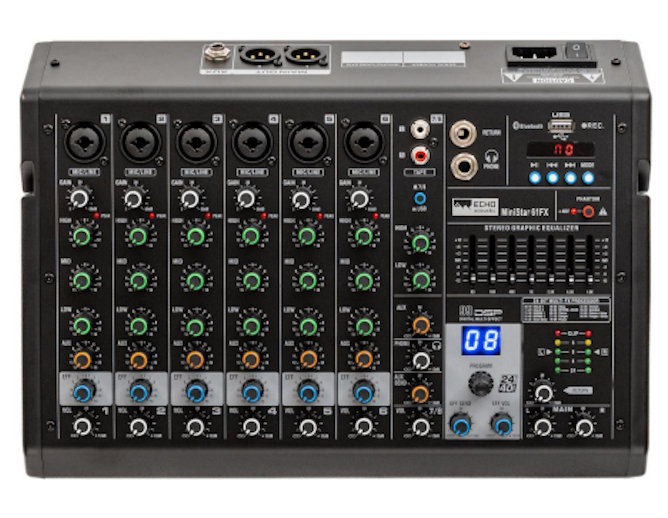 Микшерный пульт Echo Acoustic MiniStar 61FX артикул 330021Si-1