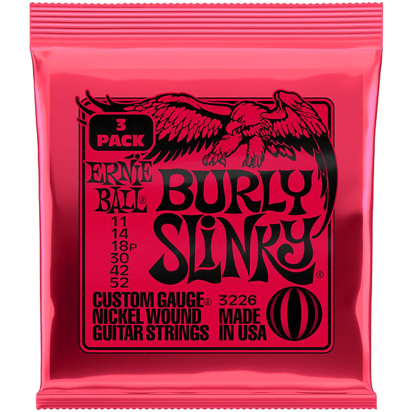 Струны для электрогитары Ernie Ball 3226 Nickel Wound Burly Slinky артикул 291391Si-1
