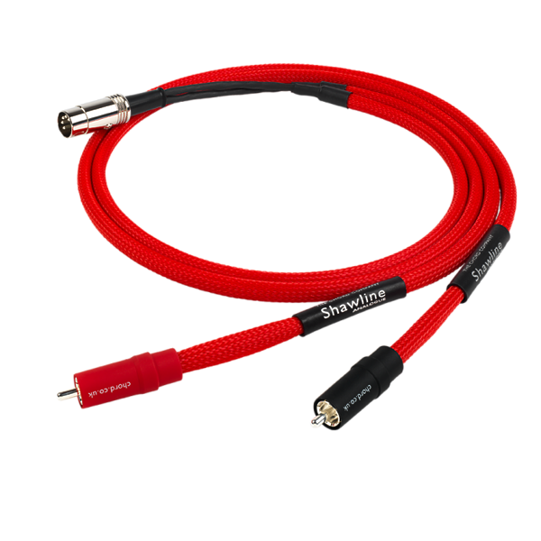 Кабель межблочный аудио Chord Company Shawline RCA to DIN 1m артикул 240307Si-1