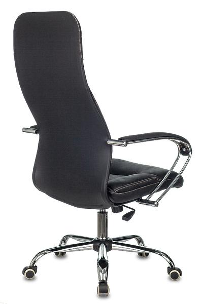 Кресло Бюрократ CH-608SL/ECO/BLACK (Office chair CH-608SL/ECO black eco.leather cross metal хром) артикул 263287Si-1 фото 6