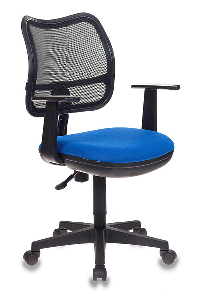 Кресло Бюрократ CH-797AXSN/26-21 (Office chair Ch-797AXSN black seatblue 26-21 mesh/fabric cross plastic) артикул 263300Si-1