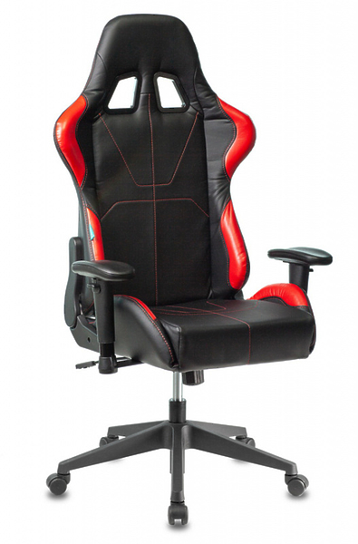 Кресло Zombie VIKING 5 AERO RED (Game chair VIKING 5 AERO black/red eco.leather headrest cross plastic) артикул 263235Si-1 фото 5