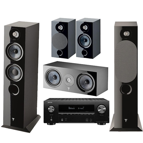 Комплект домашнего кинотеатра Focal Chora Set 5.0 (816+806+Center) Black + Denon AVR-X2600H black артикул 228160Si-1
