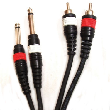 Межблочный кабель  Roxton DUL003/1M шнур Jack x 2 - RCA x 2 артикул 116137FV-1