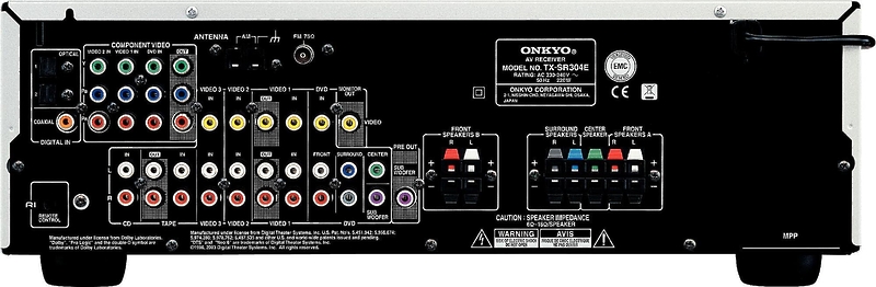AV Ресивер Onkyo TX-SR304E black артикул 390478FV-1 фото 5