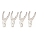 Разъемы Atlas Adapter Transpose Spade (pack of 4) [Silver]