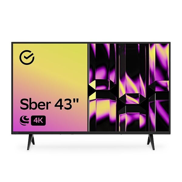 Телевизор LED Sber SDX 43U4010B артикул 296802Si-1