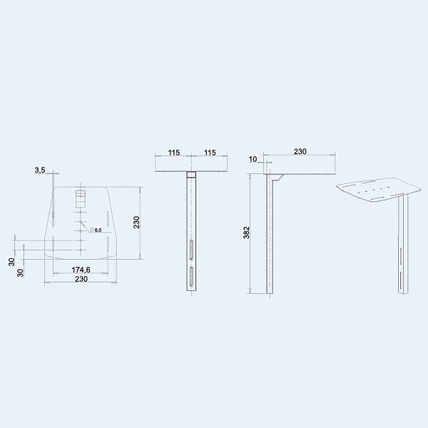 Полка OMB BIG TROLLEY SHELF CAMERA black артикул 259273Si-1 фото 3