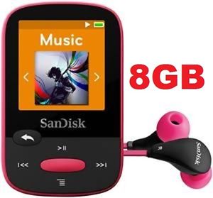 Плеер Sandisk Sansa Clip Sports 8 GB, pink артикул 137000Si-1 фото 3
