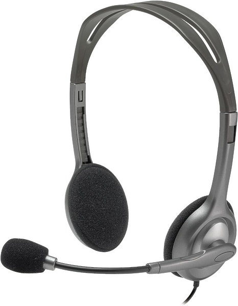 Наушники Logitech H111 gray артикул 257820Si-1