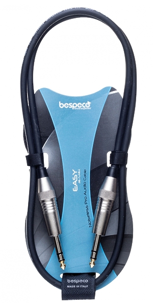 Кабель межблочный стерео Jack-стерео Jack Bespeco XCS100 1 m артикул 257276Si-1 фото 3