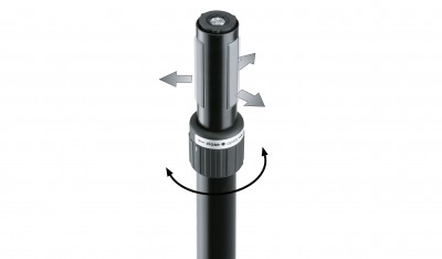 Крепление K&M 19674-000-55 Ring Lock наклонный адаптер для стоек 35 мм, сталь, чёрный артикул 124911Si-1