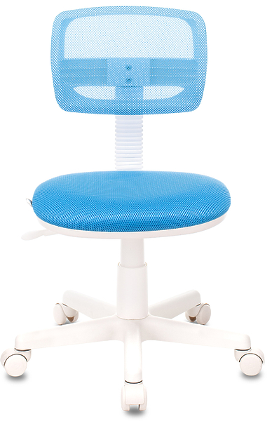 Кресло Бюрократ CH-W299/LB/TW-55 (Children chair CH-W299 blue TW-31 TW-55 cross plastic plastik белый) артикул 263248Si-1 фото 3