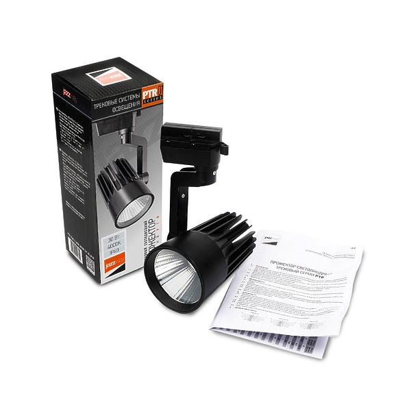 Светильник трековый JazzWay PTR 0130-2 30Вт BL артикул 281821Si-1 фото 4