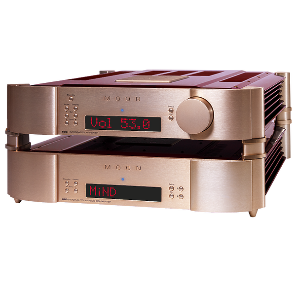 Усилитель мощности + ЦАП SIM Audio 600i + 680D Millesime Red/Rose Gold артикул 254493Si-1